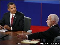 Barack Obama and John McCain