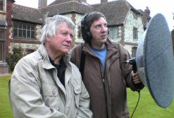 Brett Westwood and Richard Maybe recording a dawn chorus.