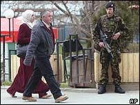 Ushtar britanik në Prishtinë