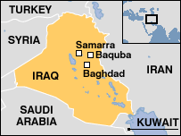 Mapa Iráku