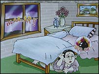 Quadrinho distribuído em Bali