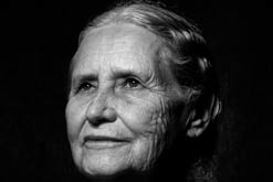Doris Lessing - photograph by Chris Saunders
