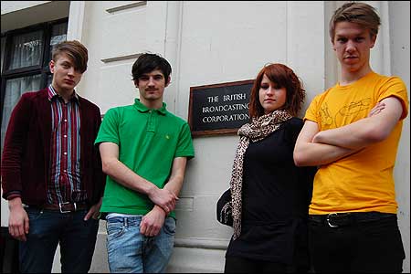 The Kabeedies at the Maida Vale studios.