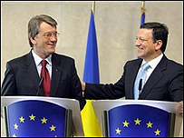Ющенко та Баррозу
