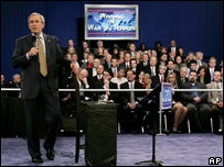 Bush em discurso no Kentucky