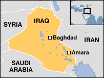 Mapa Iráku
