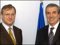 Călin Popescu Tăriceanu şi Olli Rehn