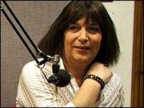 Jaqui Lazelle in the BBC Suffolk Studio
