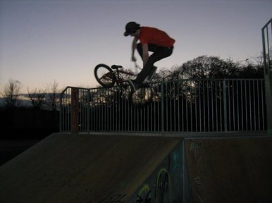 Pete doing a down side tailwip