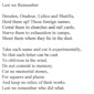 Lest we Remember - a poem by Patrick