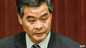 梁振英于香港立法会发表演说（17/10/2012）