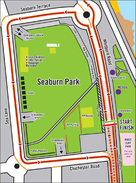 Great Women's Run map
