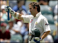 जस्टिन लैंगर मैन ऑफ़ द मैच रहे