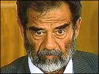 صدام حسين در دادگاه