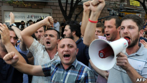 протесты в Грузии