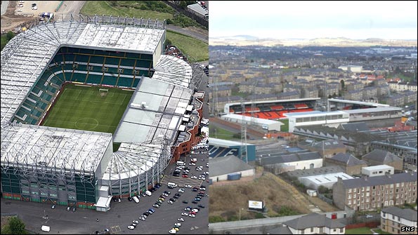 The SPL helicopter will be heading to either Celtic Park or Tannadice
