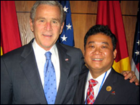  Đặng Thành Tâm, Chủ tịch SIG cùng tổng thống Bush của Hoa Kỳ trong dịp ông thăm Việt Nam 2006