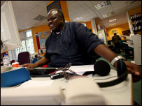 Network Africa presenter Paul Bakibinga