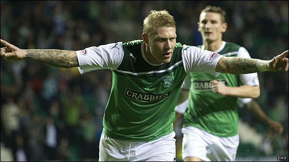Hibernian striker Garry O'Connor