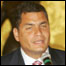 O presidente do Equador, Rafael Correa