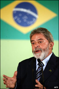 O presidente Luiz Inácio Lula da Silva, candidato à reeleição pelo PT