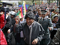 Evo Morales, presidente da Bolívia