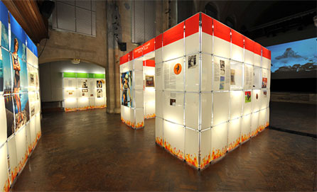 The Following the Flame exhibition at Canolfan Ucheldre Centre