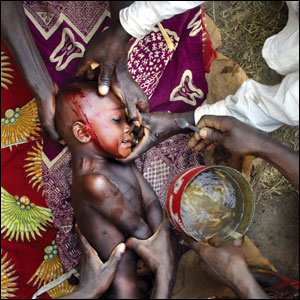 Scarification ceremony in Benin