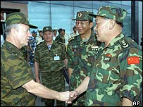 रूसी और चीनी सैनिक