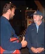 Dom Mee and Captain Brian Penny