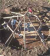 The framework of the house at Howick
