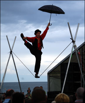 Tightrope walker in Sunderland