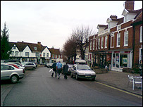 Market Hill in Framlingham