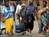 Người Công gô bỏ chạy khỏi Bukavu