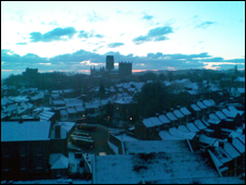 Durham in the snow
