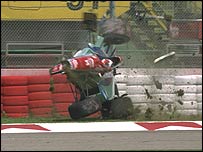 Acidente de Barrichello em 1994, em treino para o GP de San Marino