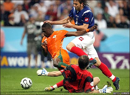 科特迪瓦和塞黑的比赛