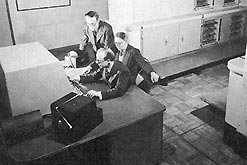 Working from home over a broadband connection.