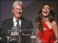 Richard Gere with Shilpa Shetty in Mumbai