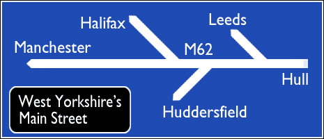 M62 West Yorkshire graphic