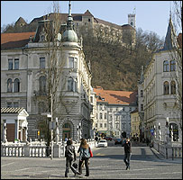 Pamje nga qyteti i Ljubjanës