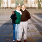 Marie with her husband Bill outside Cologne Cathedral