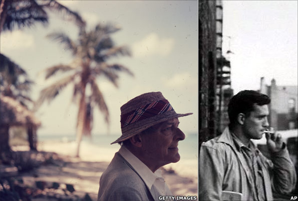 TS Eliot (1957); Jack Kerouac (1953)