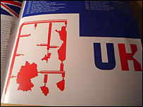 Artwork showing UK removed from Europe