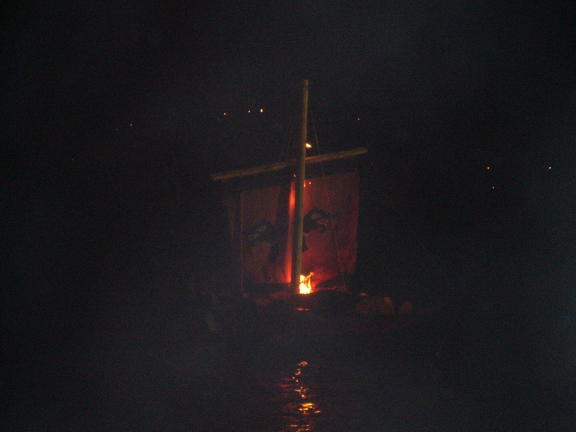 Burning Boat
