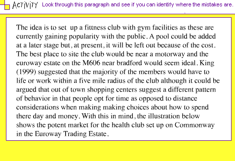 Paragraph of text with various spelling and grammatical mistakes.