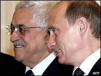 محمود عباس و ولاديمير پوتين