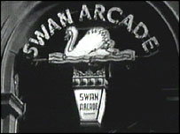Swan Arcade sign