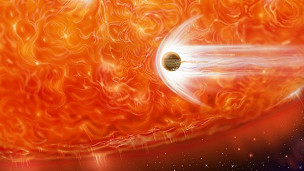 Estrela engole planeta