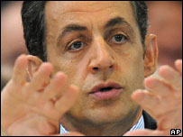 O presidente da França, Nicolas Sarkozy (foto de arquivo)